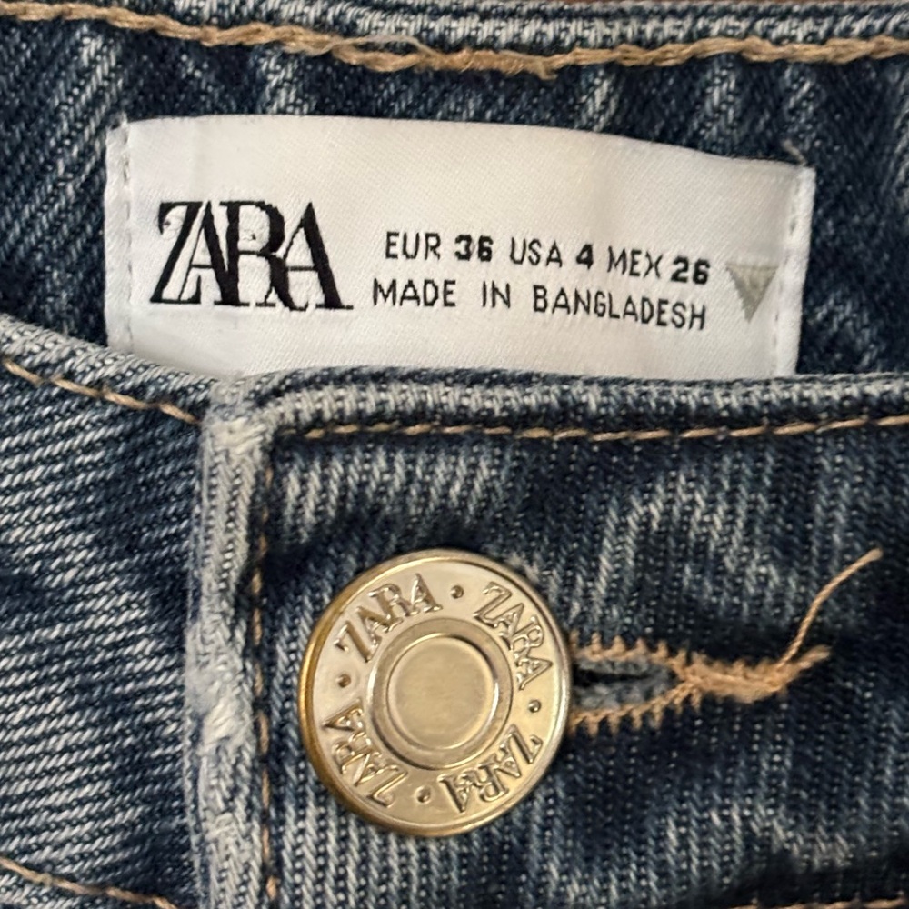 Zara pre-Loved Women’s Blue Denim Jeans Size 4 - Picture 10 of 10